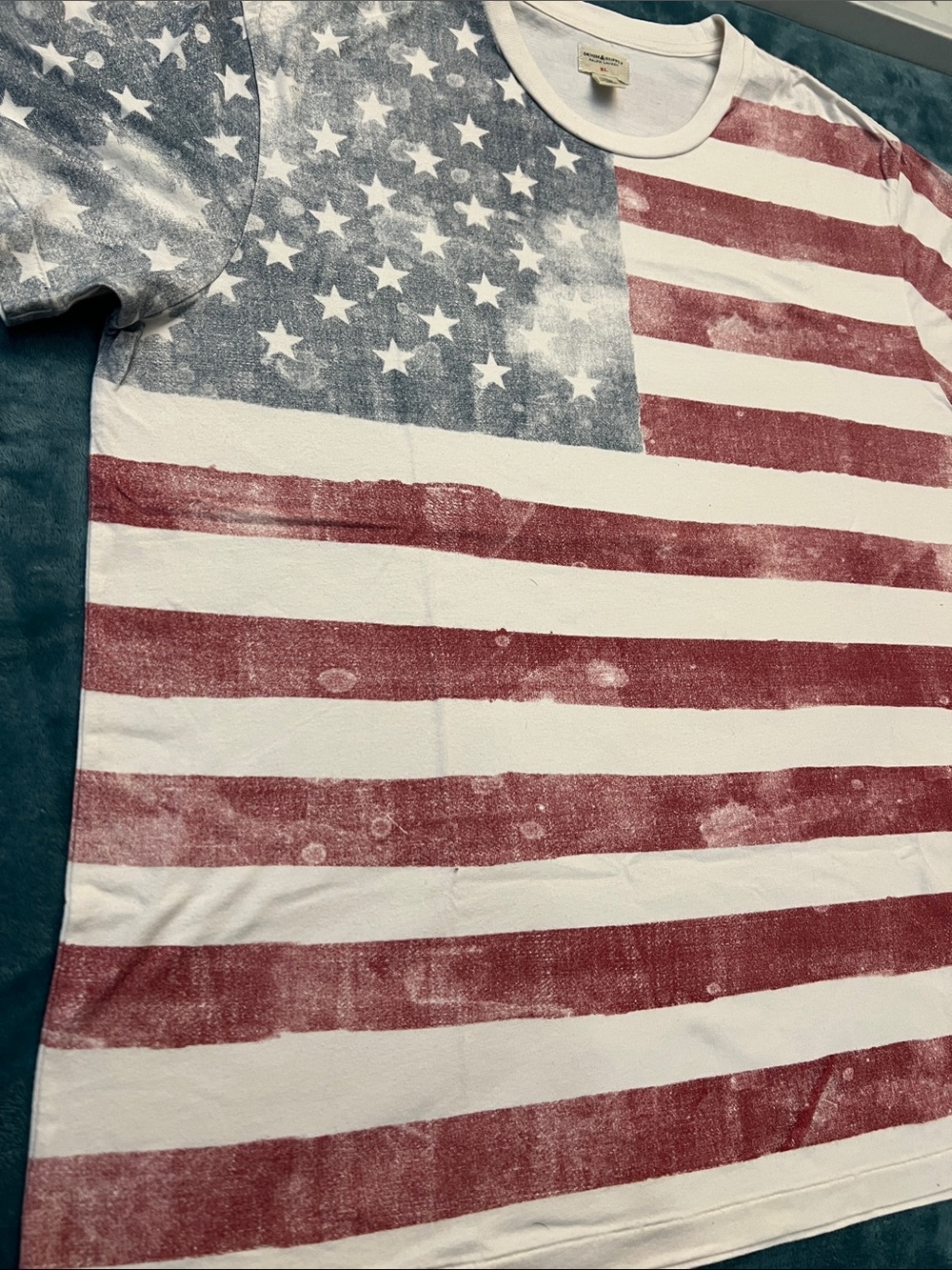 Ralph Lauren Denim & Supply Tee USA flag style , good condition 👍 - Picture 3 of 8